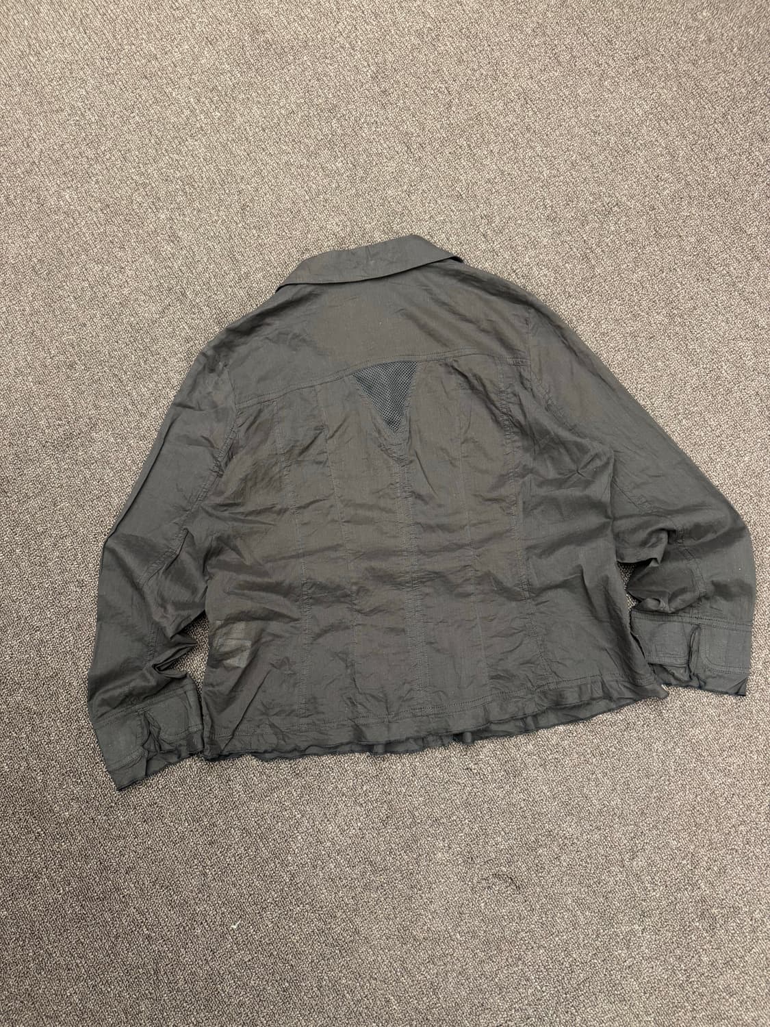 L)Earthy Mode 빈티지 여성 블랙 셔츠자켓 상품이미지4