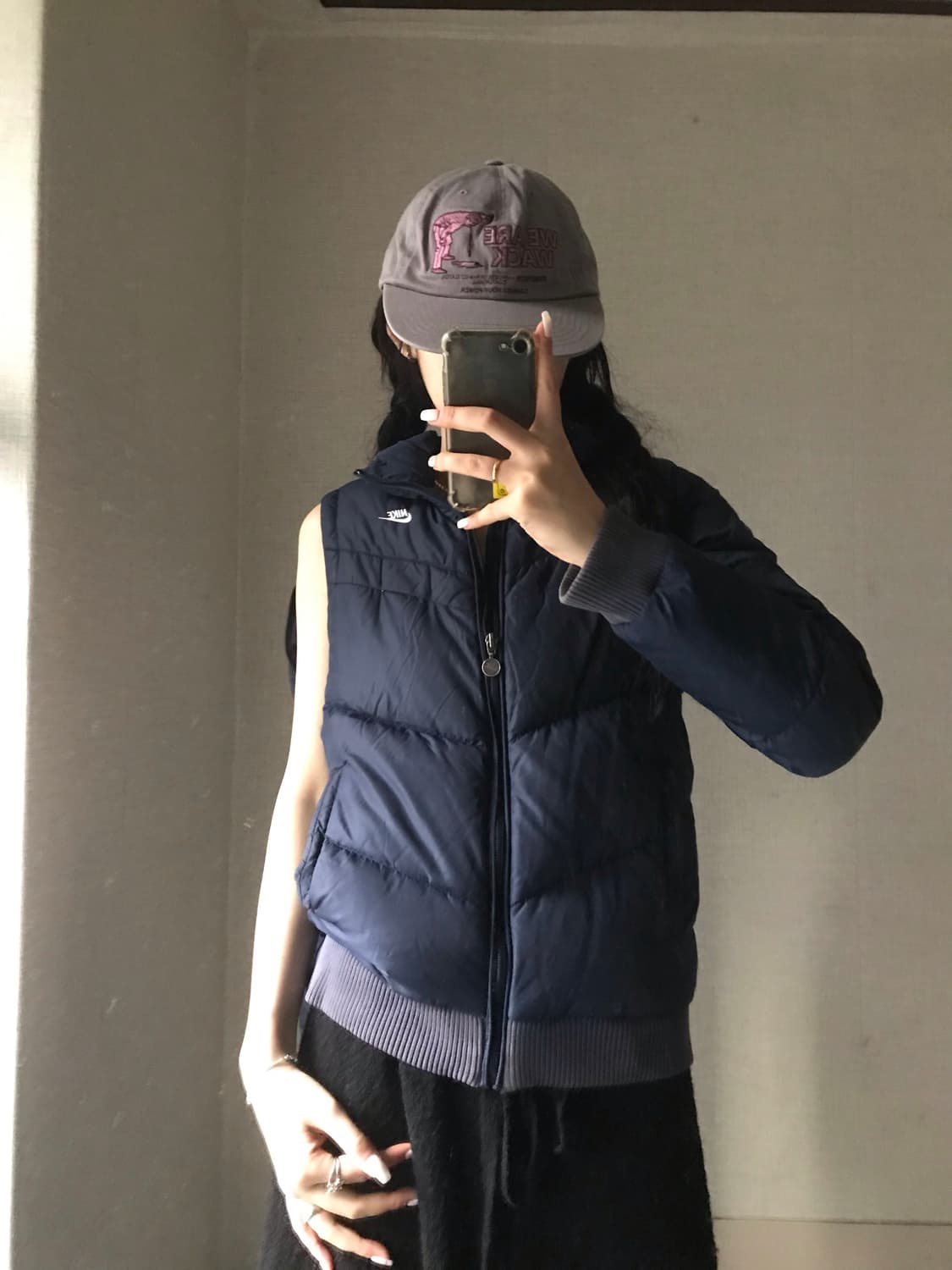 나이키 네이비 투웨이 패딩 상품이미지4