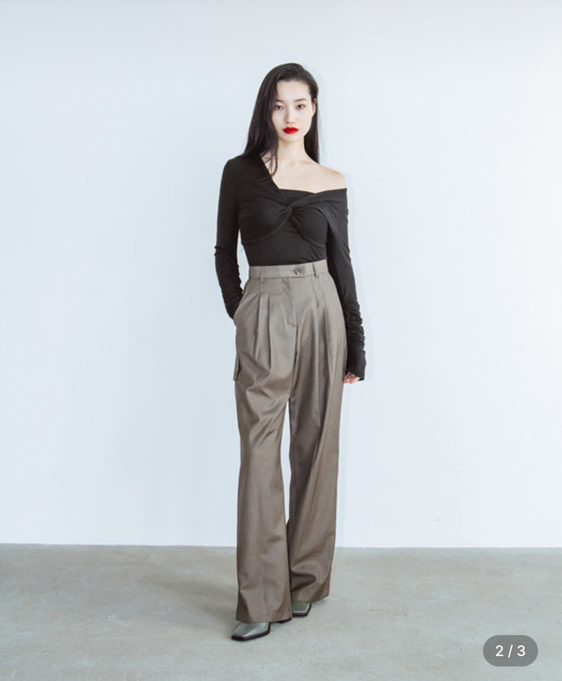 카프리슈 카키브라운 언발란스 포켓 셋업 (자켓 + 슬랙스) 상품이미지6