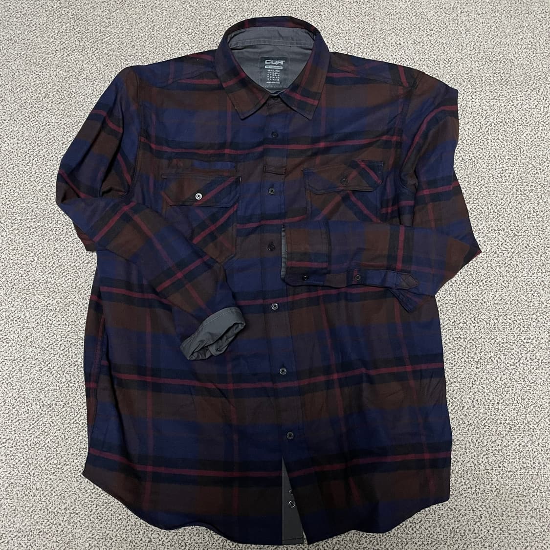 CQR 아웃도어 플란넬 보온 체크셔츠 상품이미지5