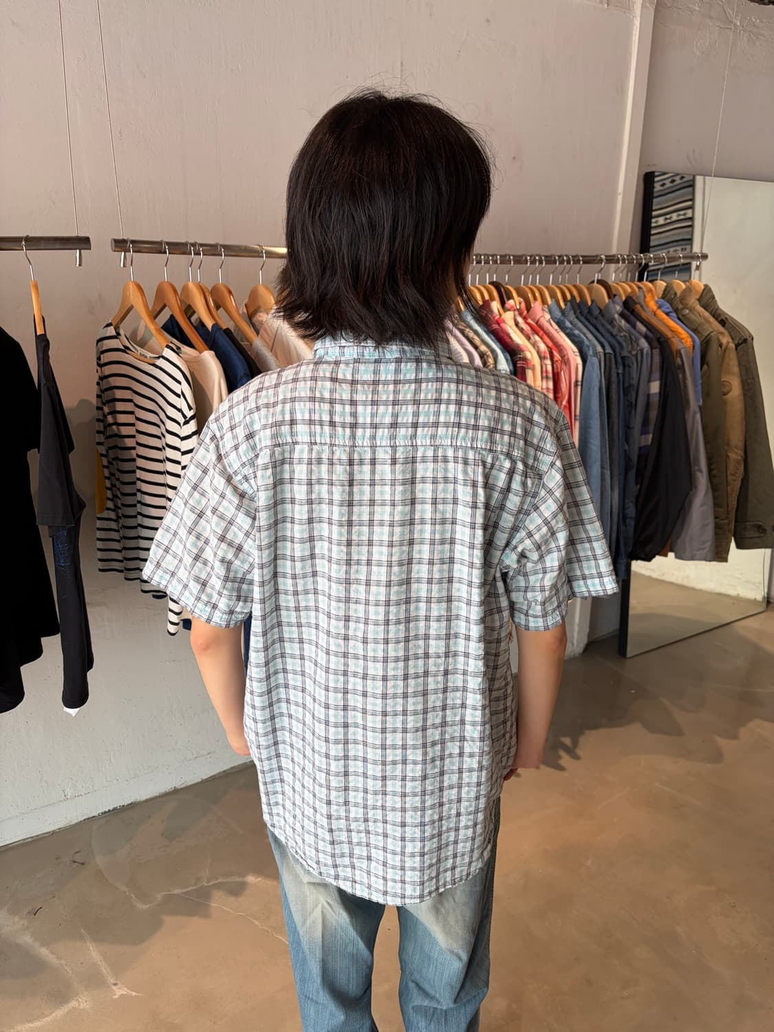 Columbia 체크 반팔 셔츠 XL 상품이미지4
