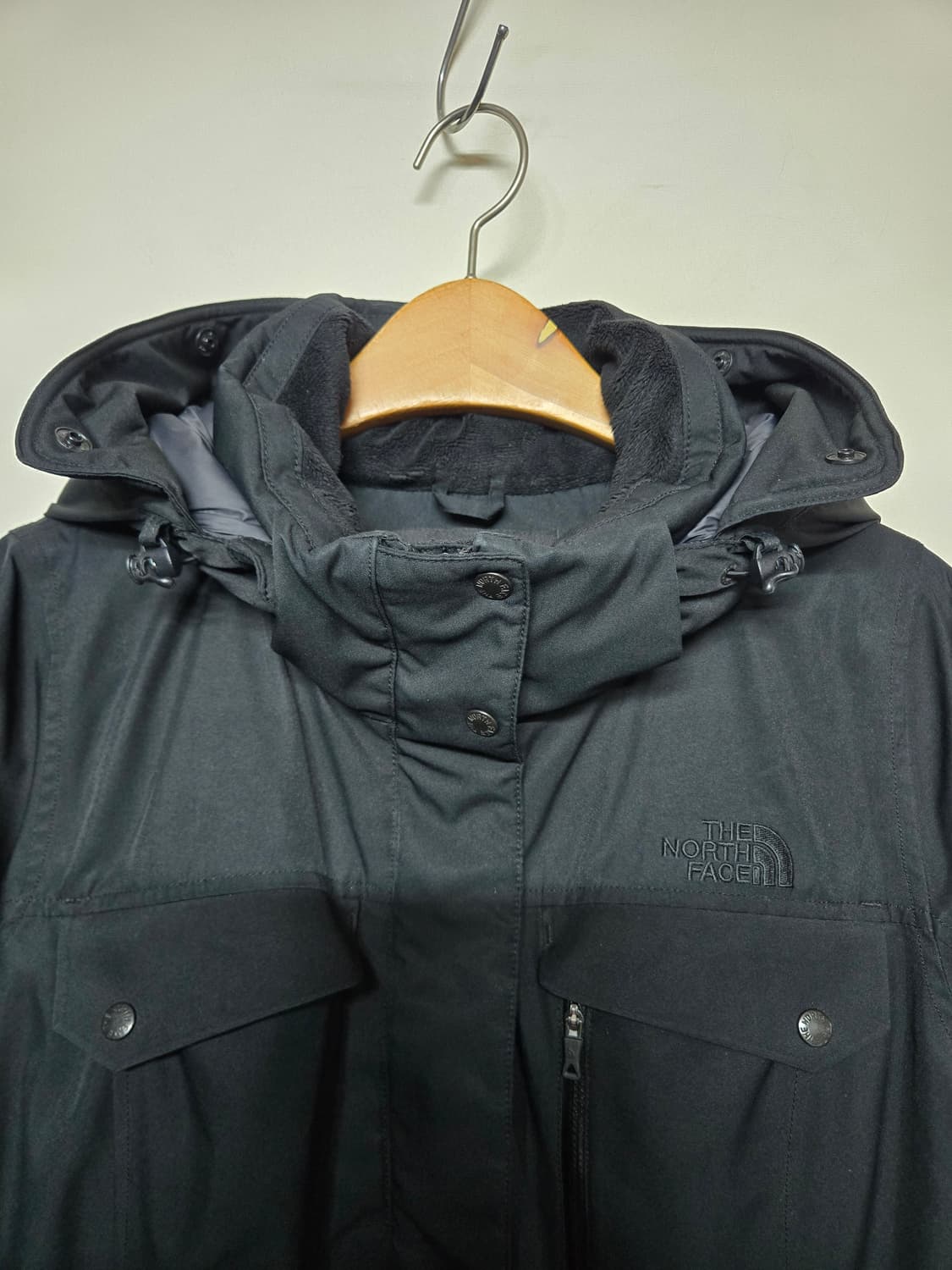 노스페이스 맥머도 구스다운패딩 95 (L) 블랙 모자퍼X 상품이미지4