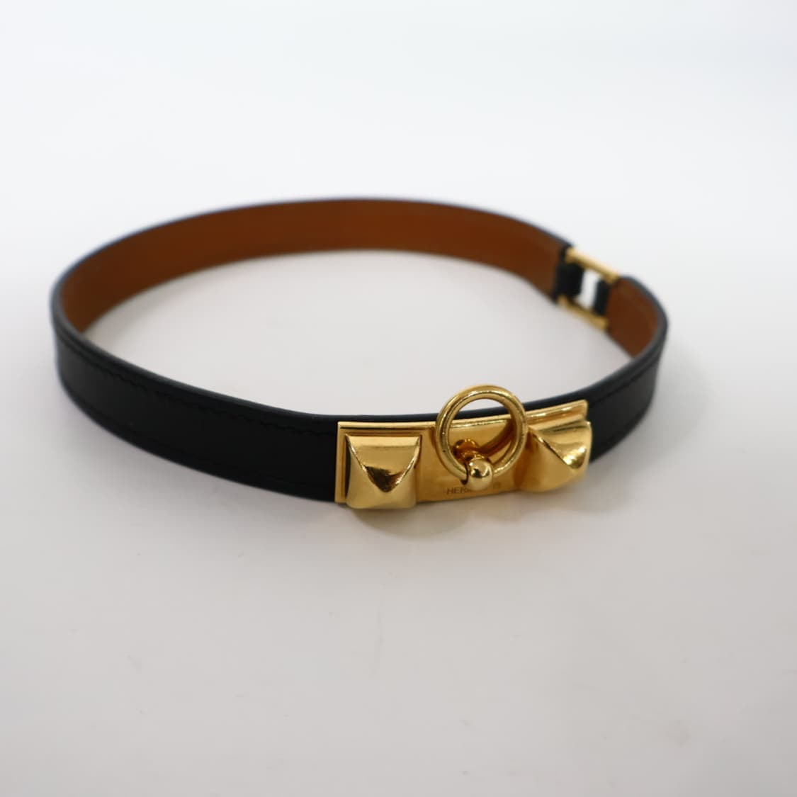 에르메스 블랙 금장버클 리발더블 팔찌 XS 상품이미지2