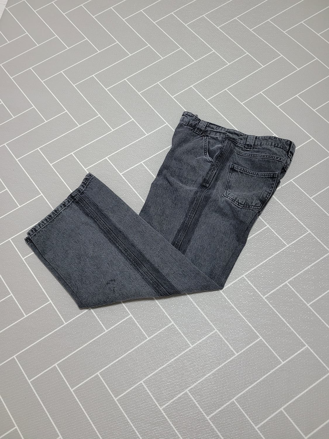 SJSJ 에스제이에스제이 워시드 와이드 데님 팬츠 S 상품이미지3