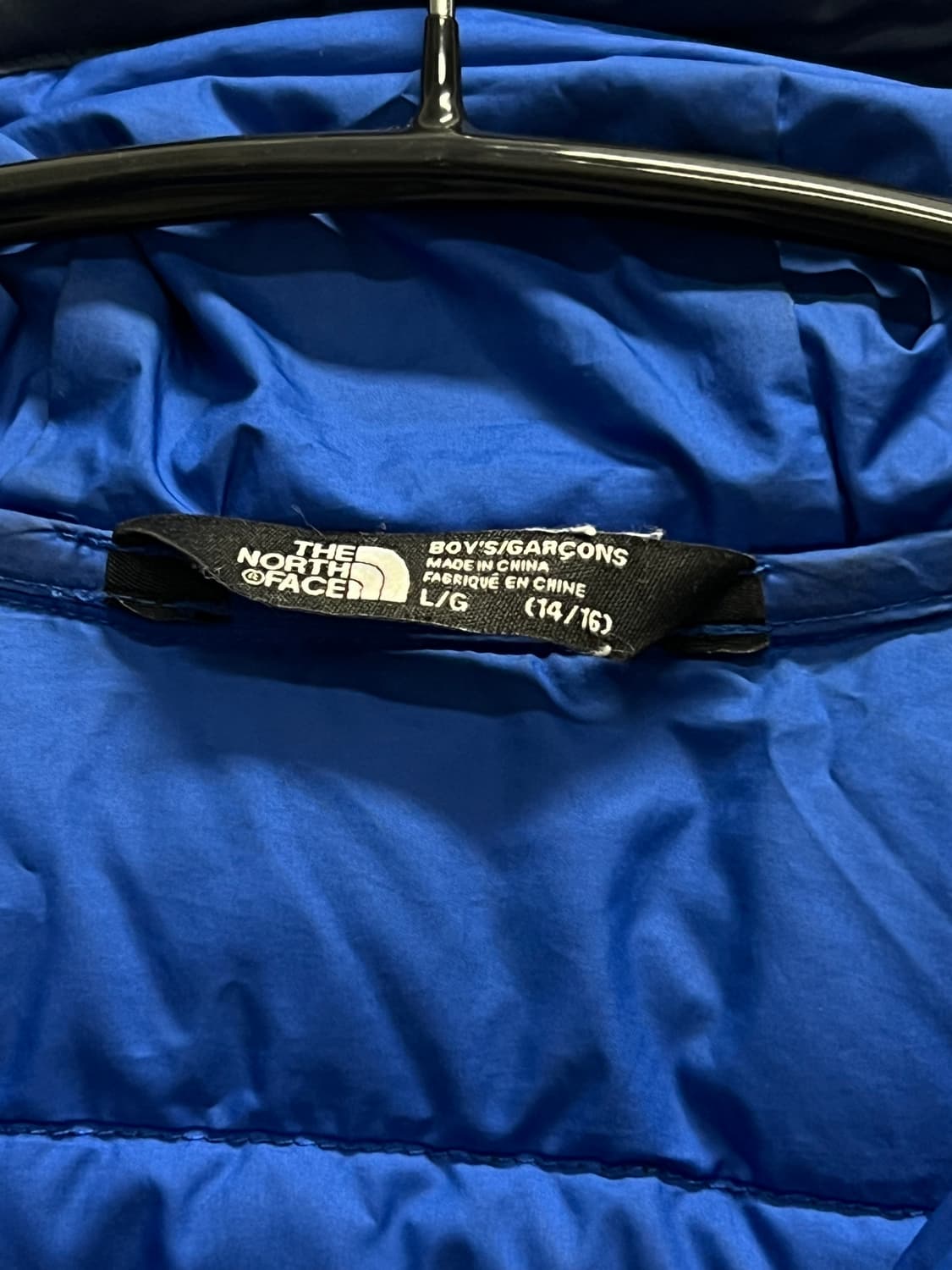 노스페이스 키즈/우먼스 구스다운 경량 패딩 자켓 네이비 상품이미지4