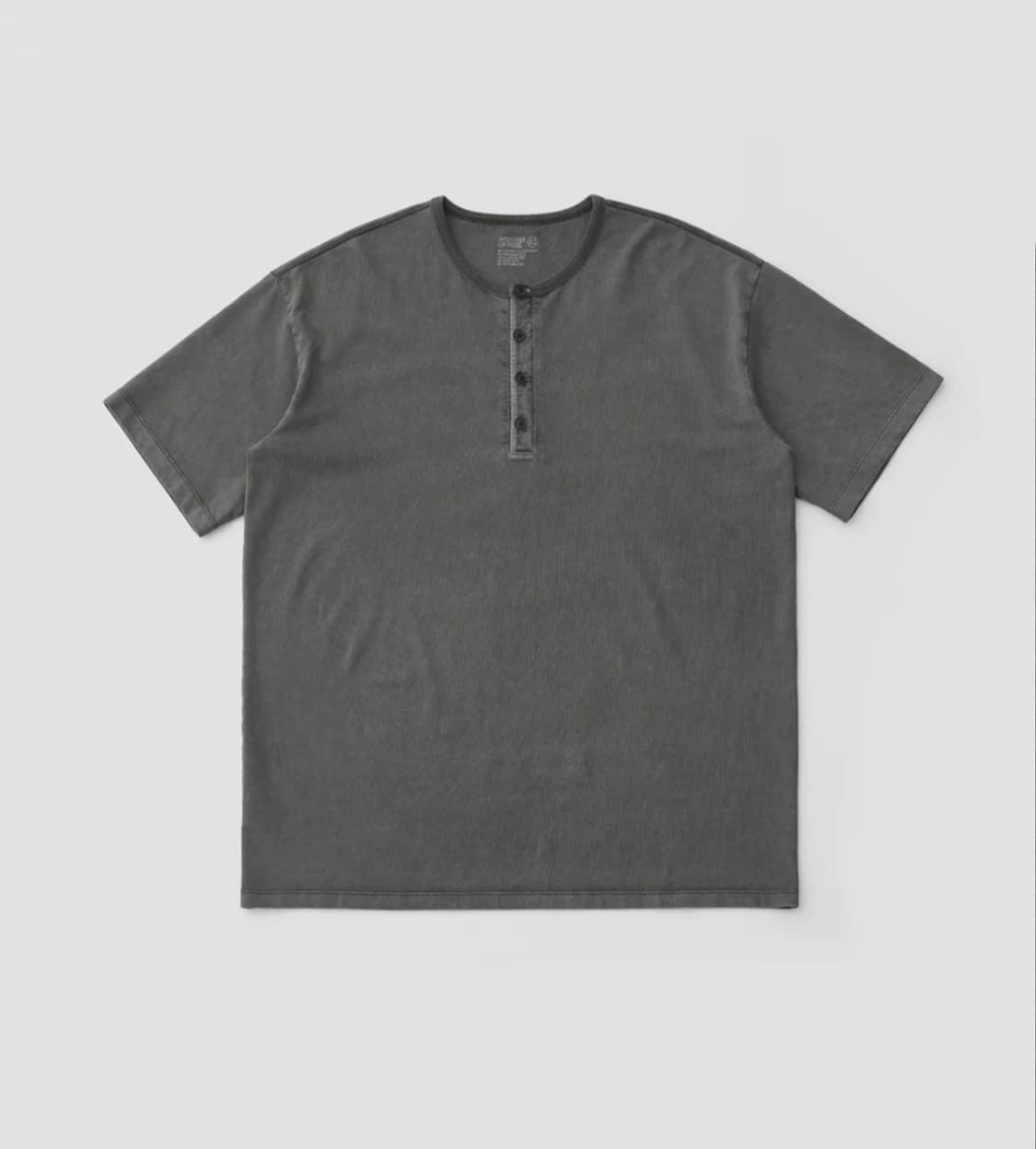 [1] 어나더오피스 프렌치 헨리넥 반팔 차콜 상품이미지1