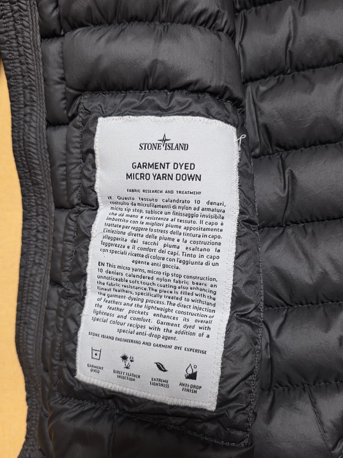 스톤아일랜드 가먼트다이드 경량패딩xl  상품이미지3
