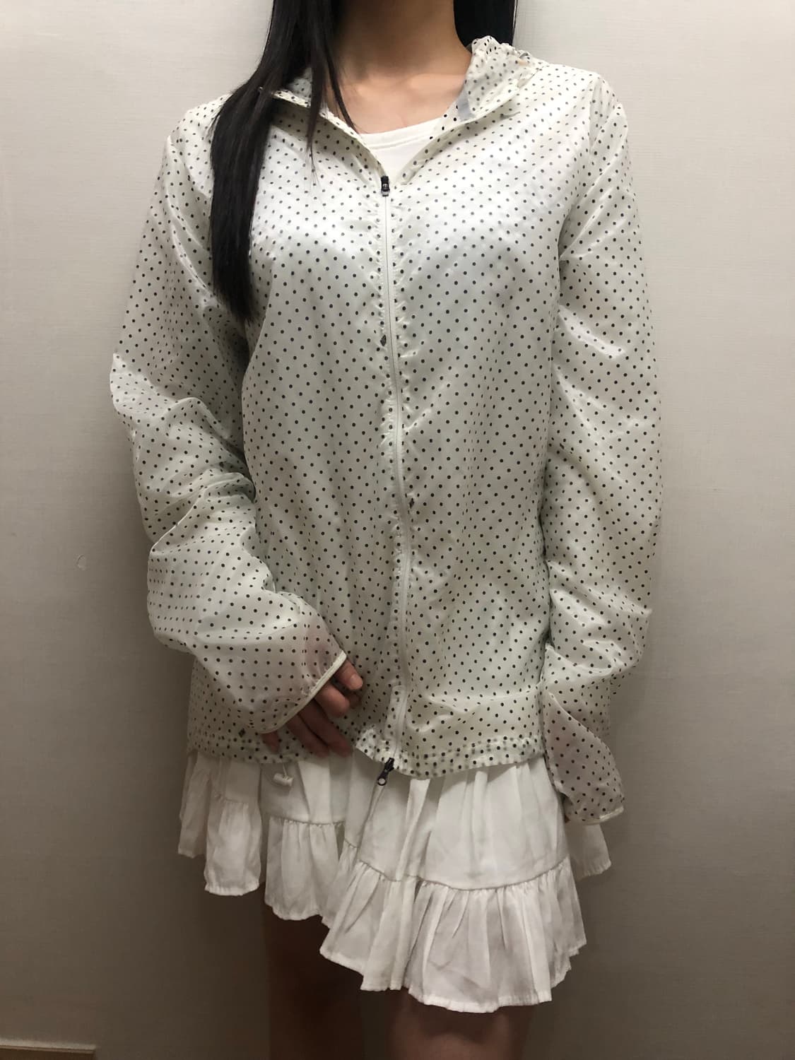 빈티지 나이키 화이트 도트 바람막이 상품이미지9