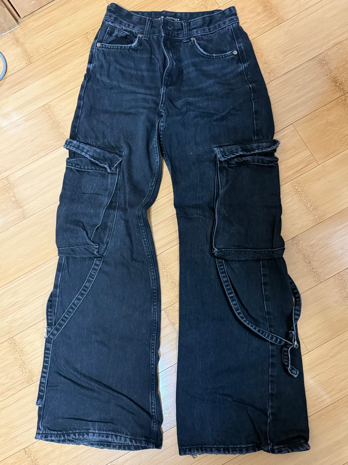 자라바지자라팬츠흑청바지흑청팬츠부츠컷바지부츠컷팬츠자라데님 상품이미지1