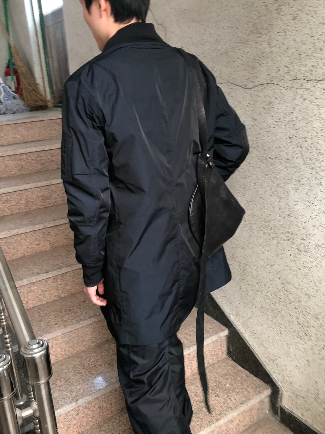 SOLID HOMME ma-1 롱 나일론 코트 상품이미지3