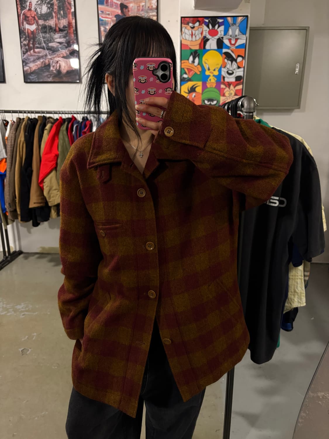 Avon House 울 체크자켓 상품이미지2