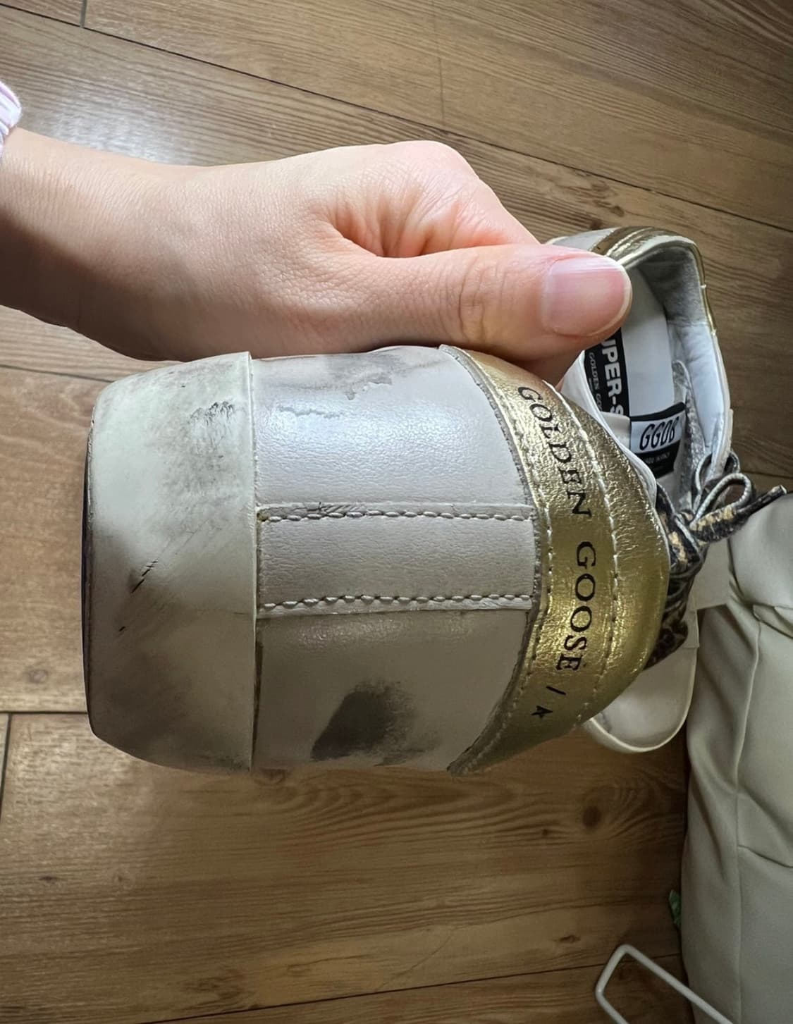 골든구스 슈퍼스타 베이지/푸시아 36 상품이미지4