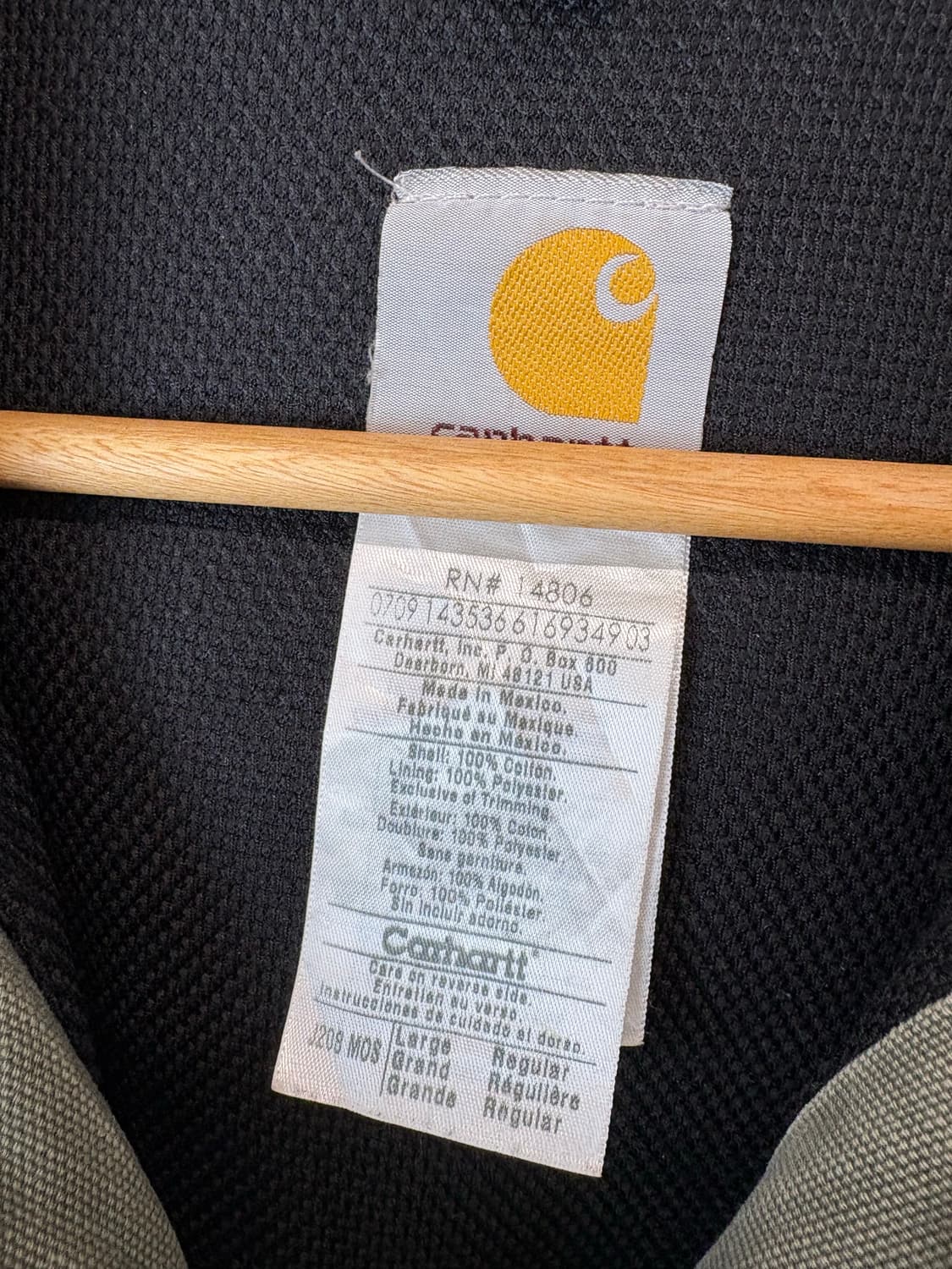 칼하트 오리지날 J208 모스 덕액티브 자켓 상품이미지7