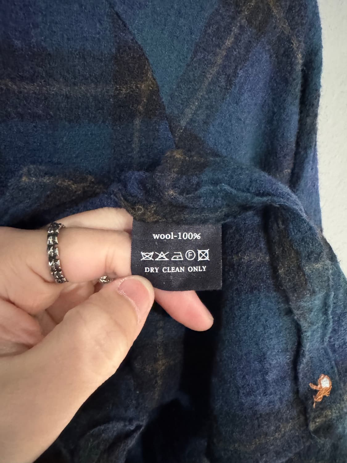 45rpm 체크 울 플란넬 디스트로이드 셔츠  상품이미지8