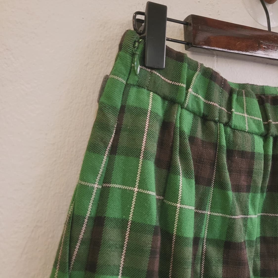 GU 사이드벨트 체크 밴딩스커트 상품이미지5