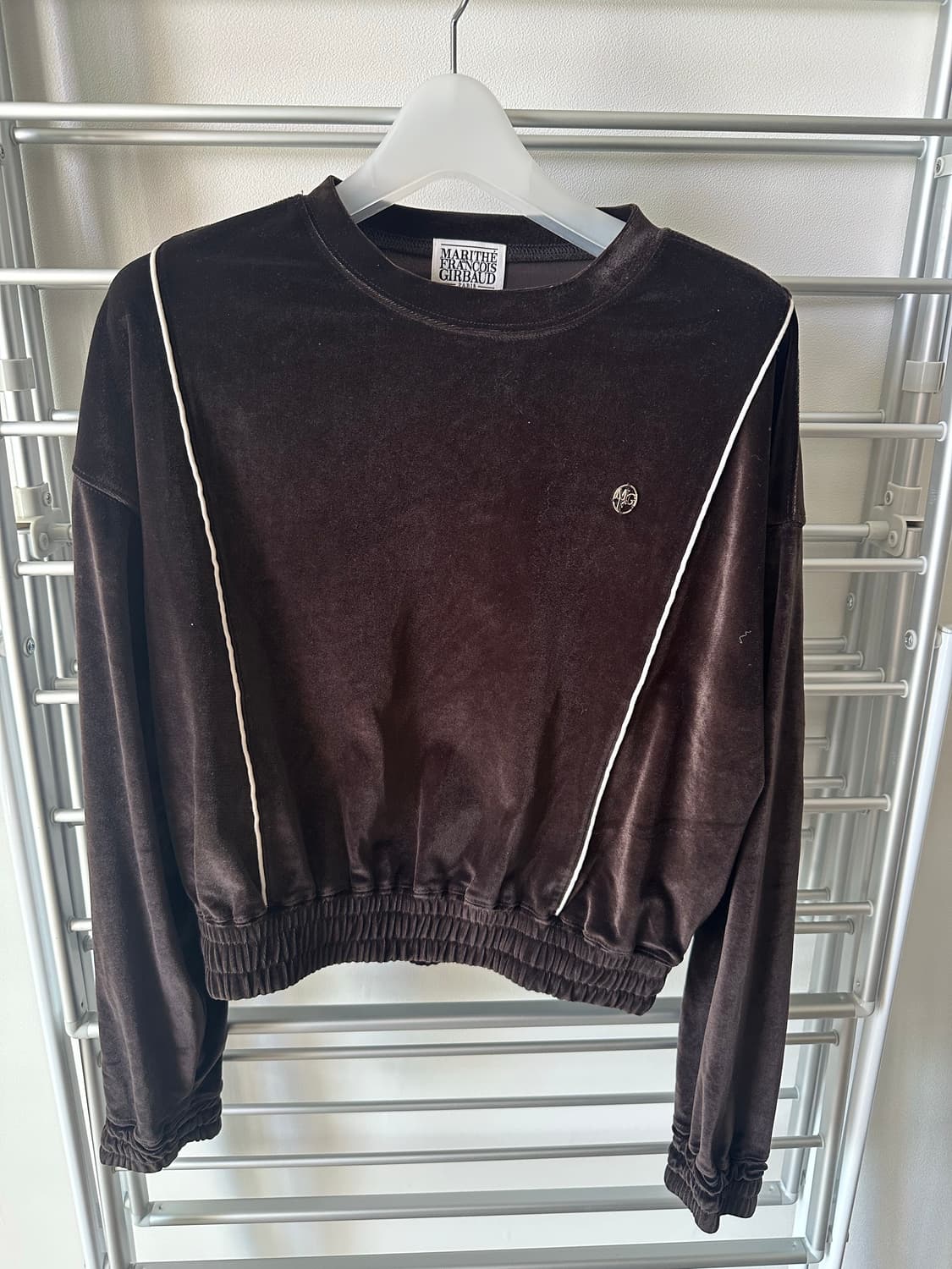 마리떼 벨벳맨투맨 S(새상품)+그립톡 상품이미지1