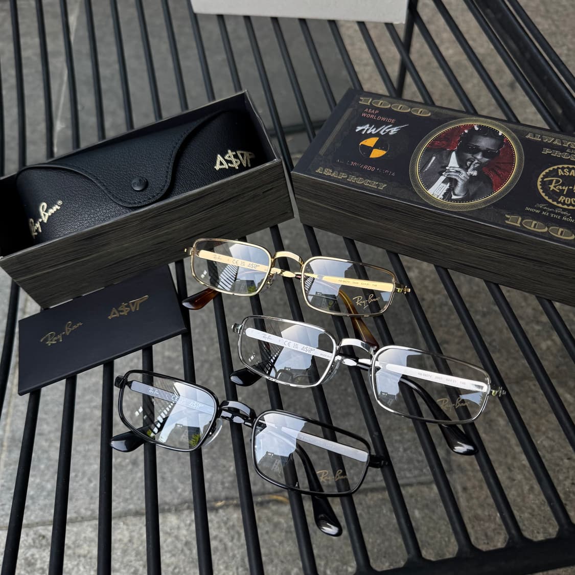 (새상품)레이벤RB3927V-골드,실버,블랙안경 에이셉라키콜라보안경 상품이미지1