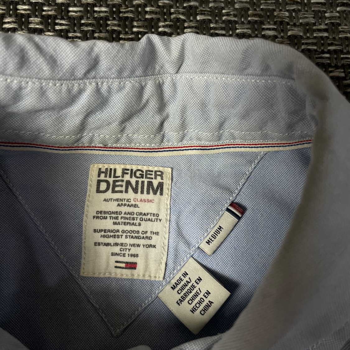 타미힐피거 스카이블루 원포켓 긴팔 셔츠 M 상품이미지4