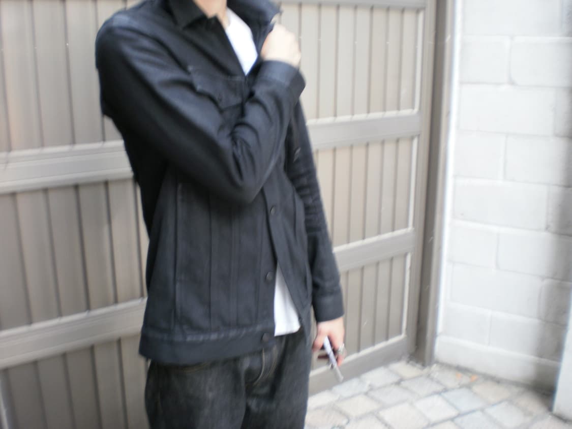 Lad musician wax jacket 착샷o 상품이미지3