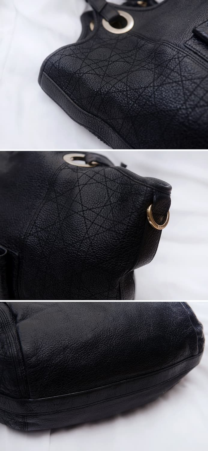 디올 (Dior) 블랙 까나쥬 디어스킨 빅토트.숄더백 상품이미지7