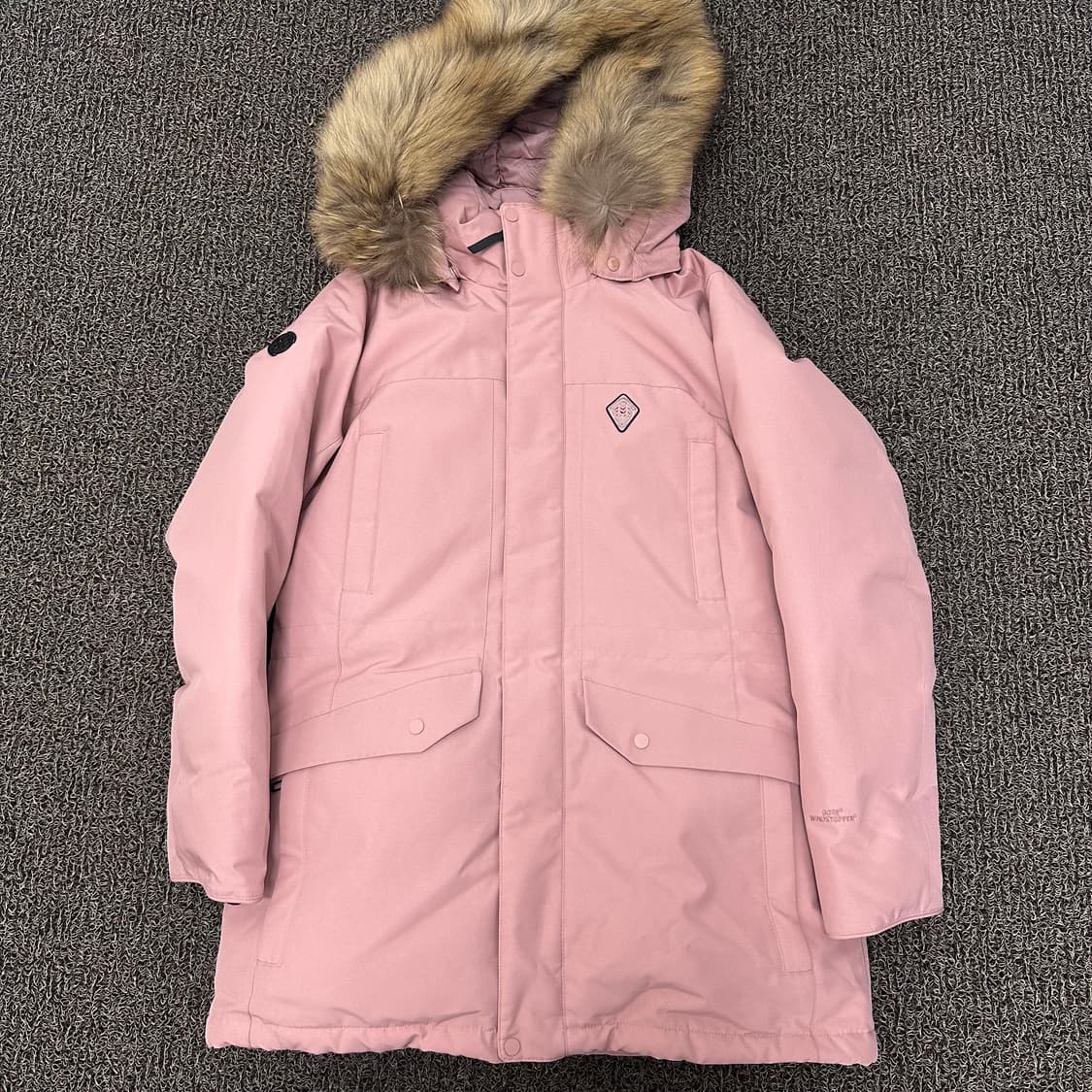 코오롱스포츠 여성 고어텍스 구스다운 롱패딩 핑크 100(L) 상품이미지1