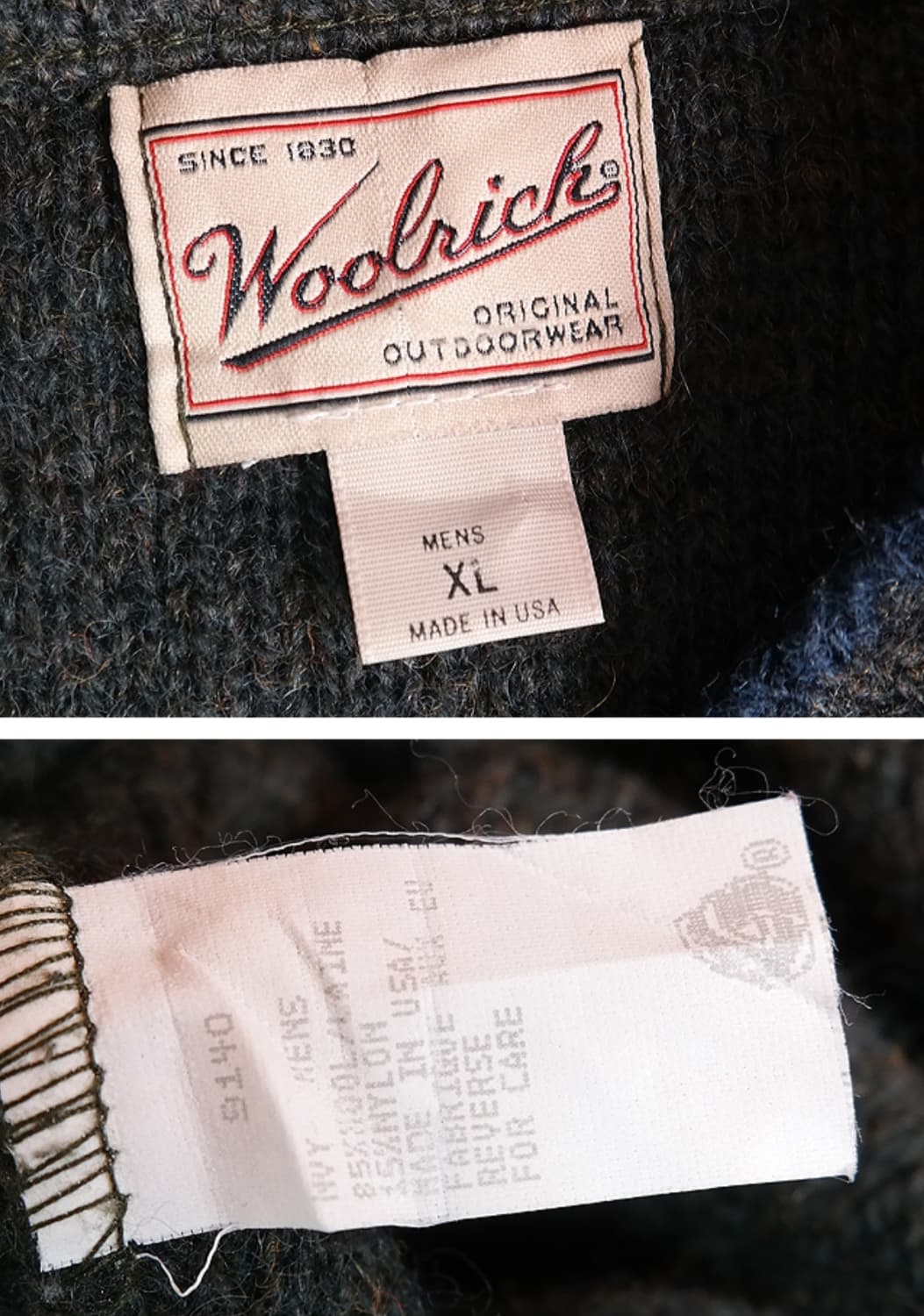 미국산 90s 울리치 빈티지 울 스웨터 빅사이즈 상품이미지8