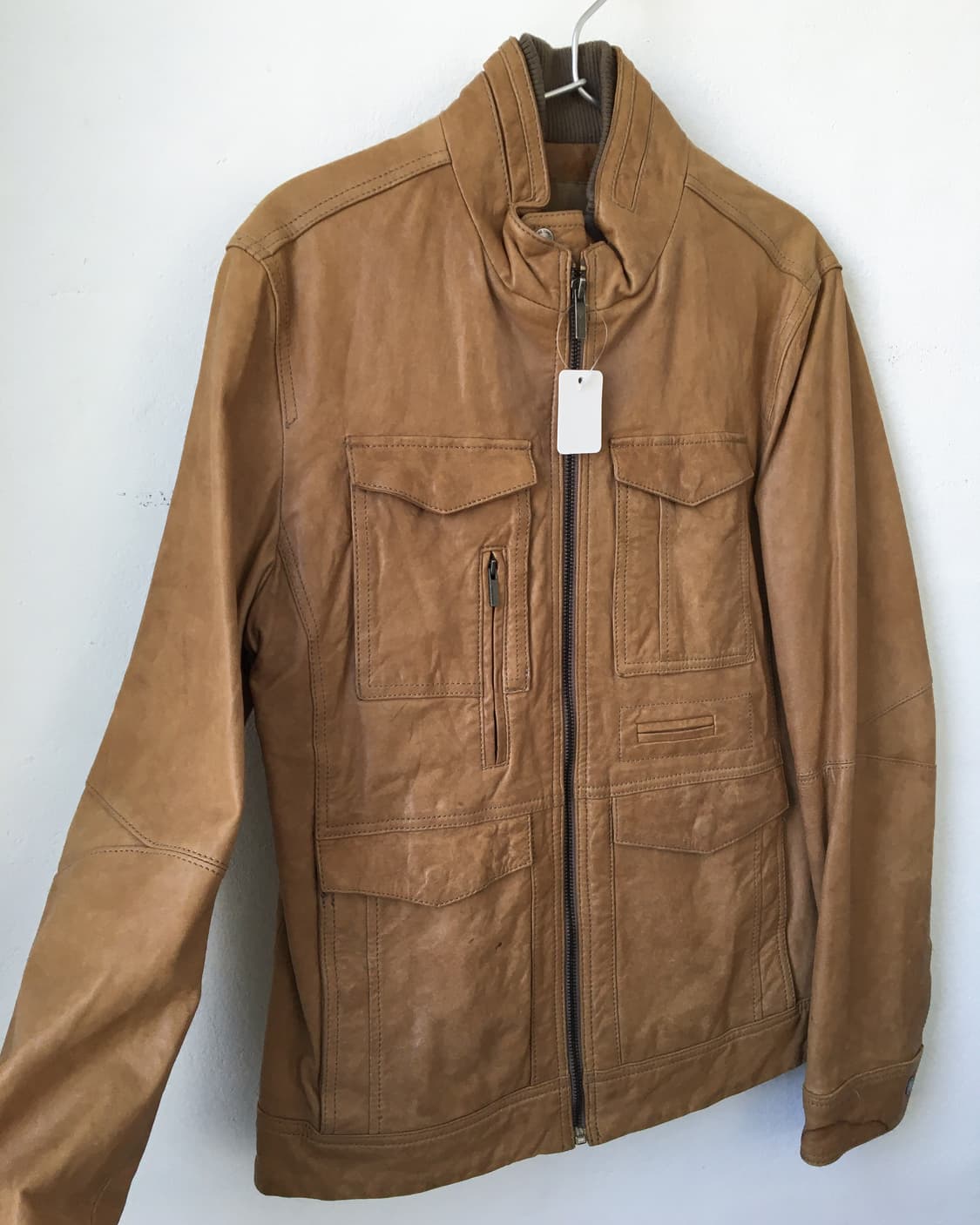 Lamb leather high neck multi pocket jack 상품이미지2