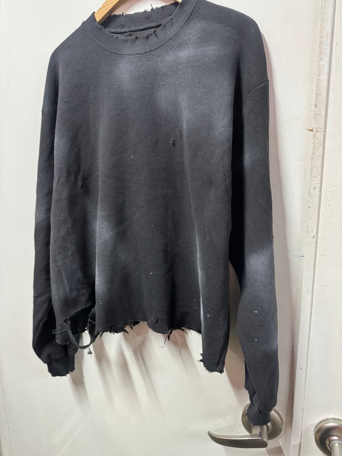 빈티지 와플 긴팔 상품이미지4