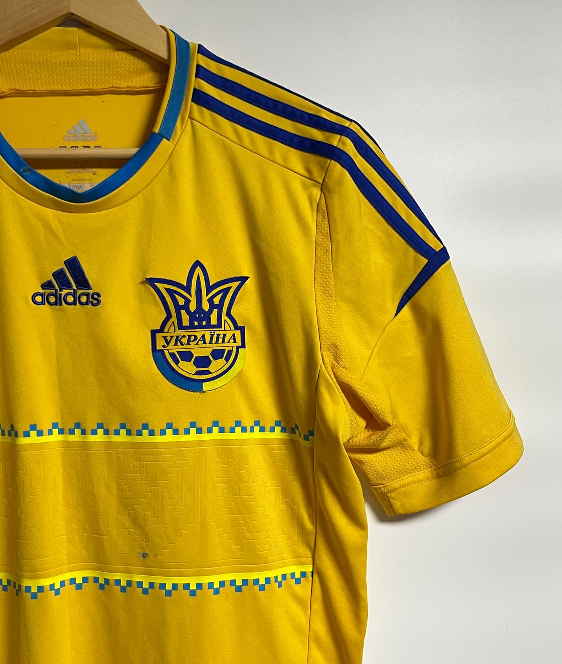 공용 아디다스 우크라이나 축구 유니폼 옐로우 블록코어 L 상품이미지3