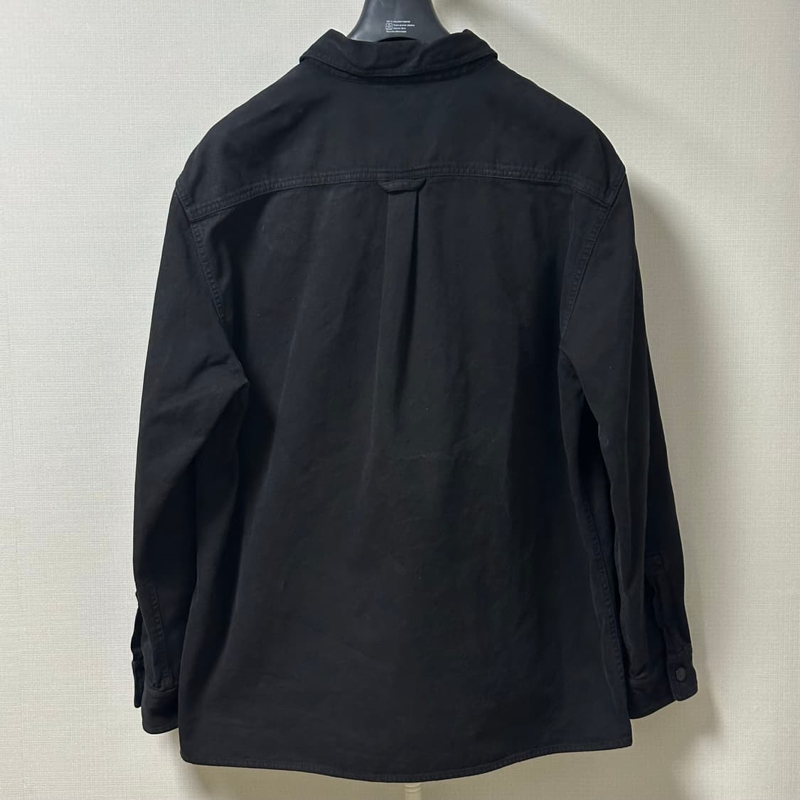 [3XL] 25FW 스톤아일랜드 코튼 오버셔츠 블랙 상품이미지2