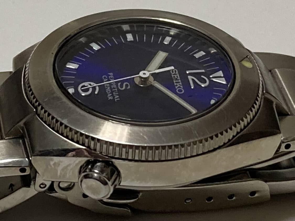 [정품,히든피스] 세이코 빈티지 캘린더 블루 다이얼 시계
 상품이미지5
