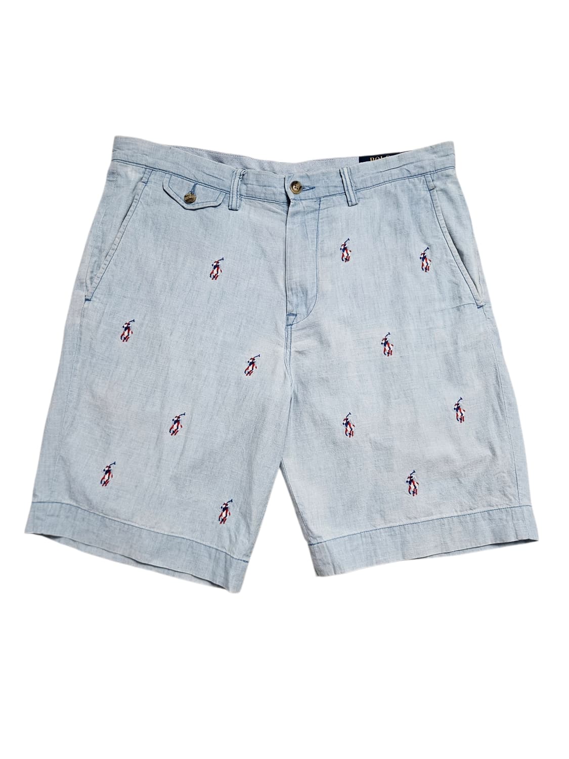 폴로 랄프로렌 신형 샴브레이 포니 자수 반바지 상품이미지2