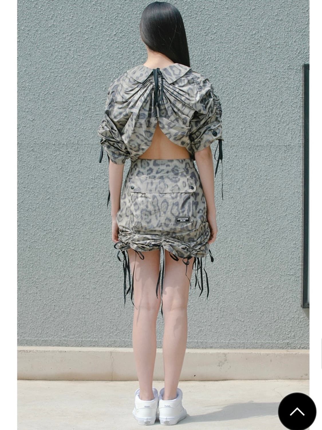 언노운블루 UNKNOWN BLUE shirring skirt 상품이미지3