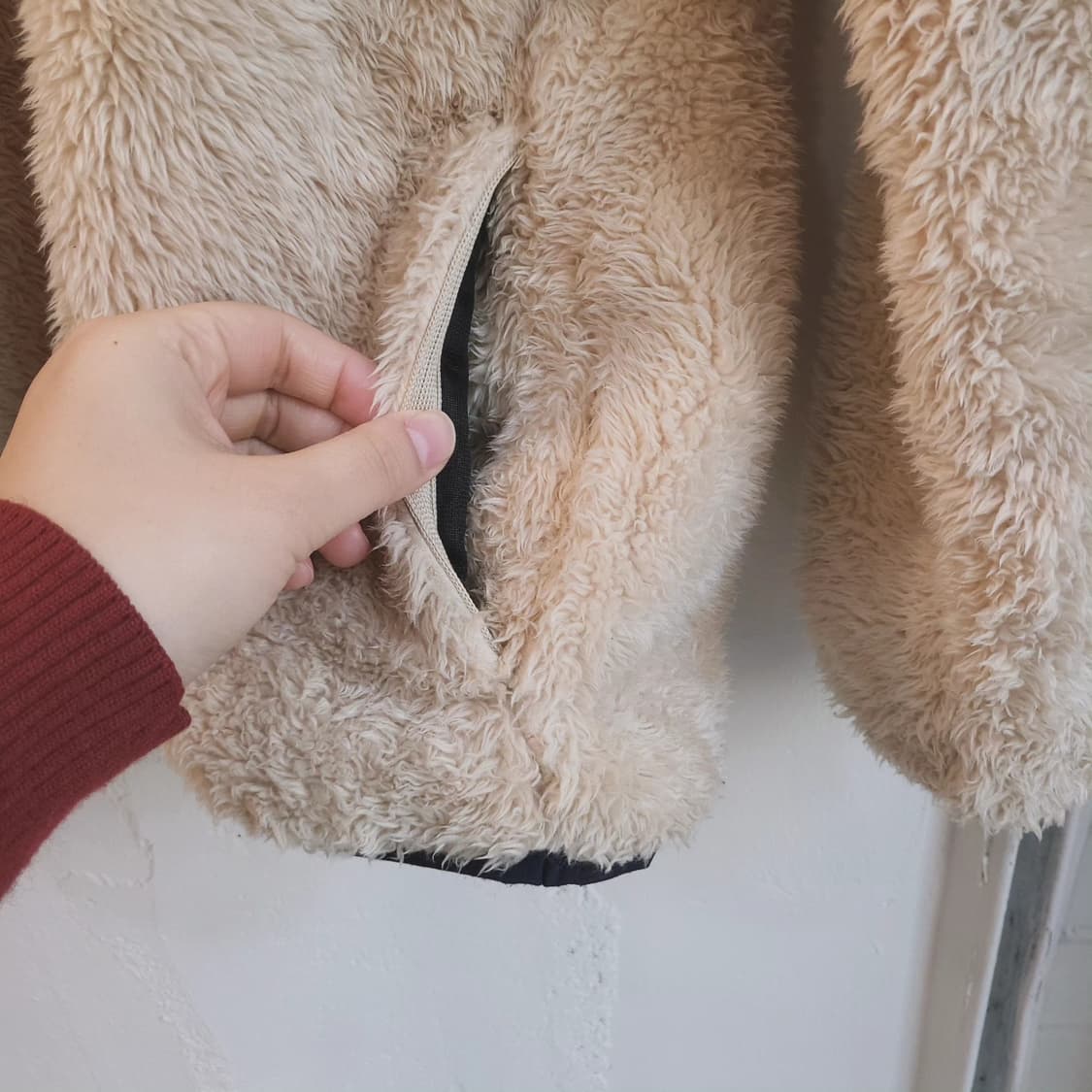 챔피온 플리스 베이지 풀오버 L사이즈 상품이미지6