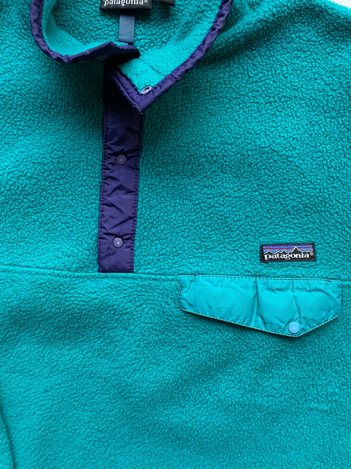 90s 파타고니아 신칠라 틸 블루 퍼플 빈티지 플리스 상품이미지4