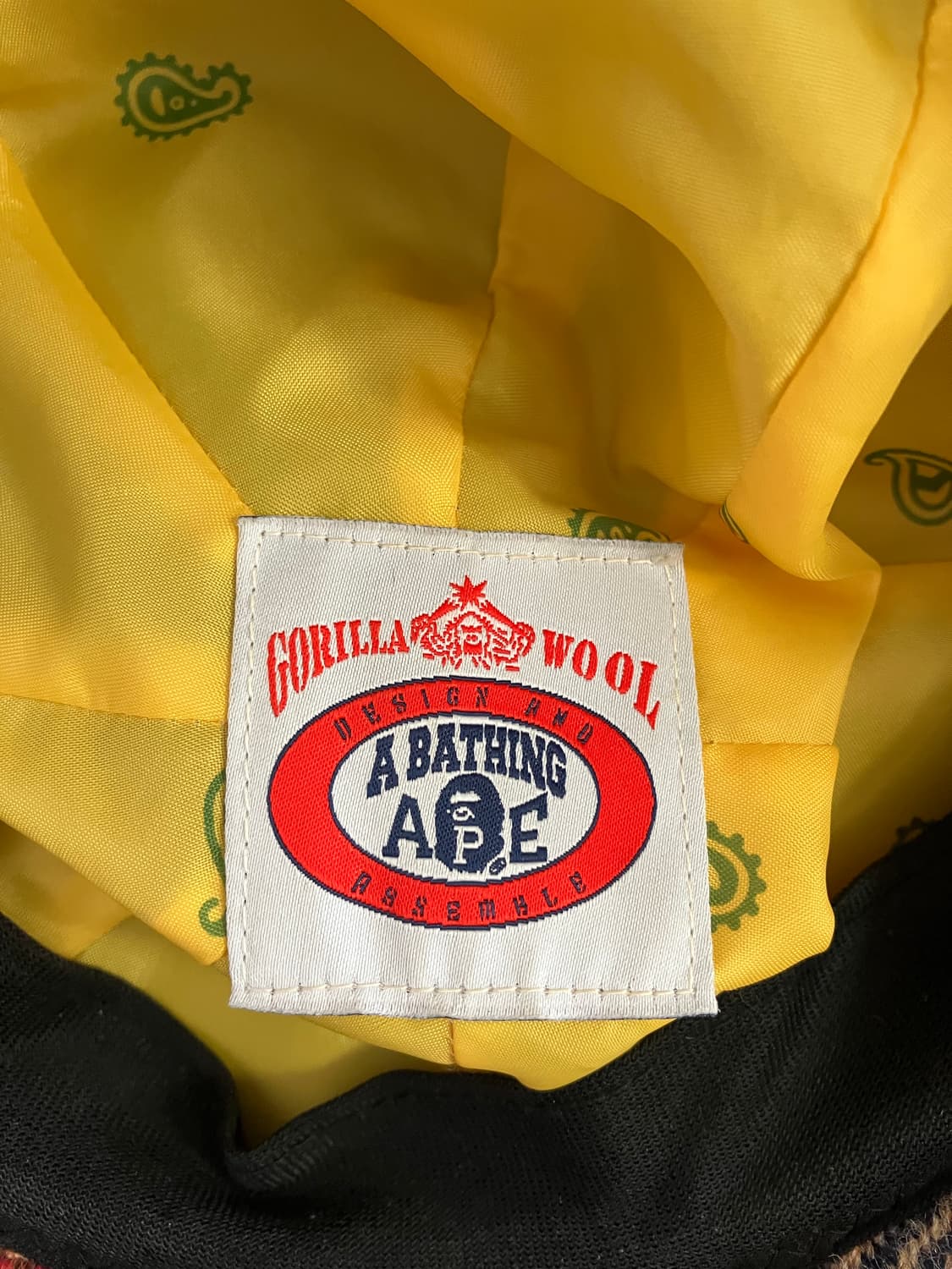 베이프 울 체크 뉴스보이캡 상품이미지5