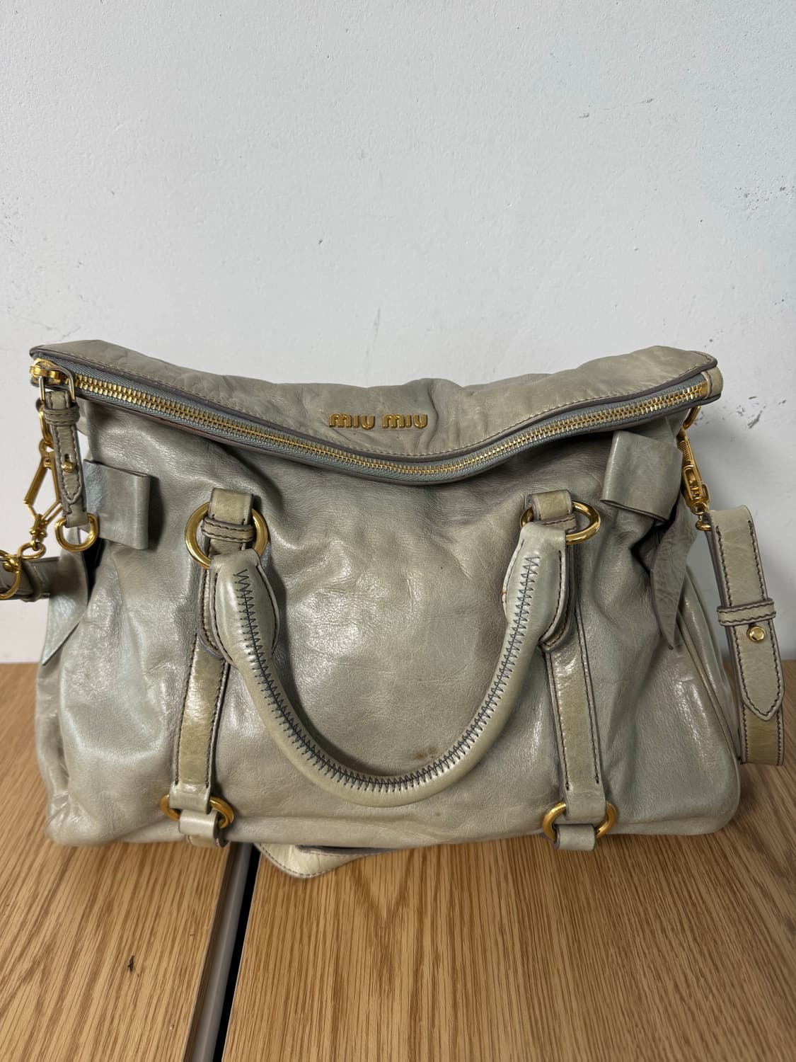 미우미우 보우 사첼 투웨이(정품) 상품이미지1