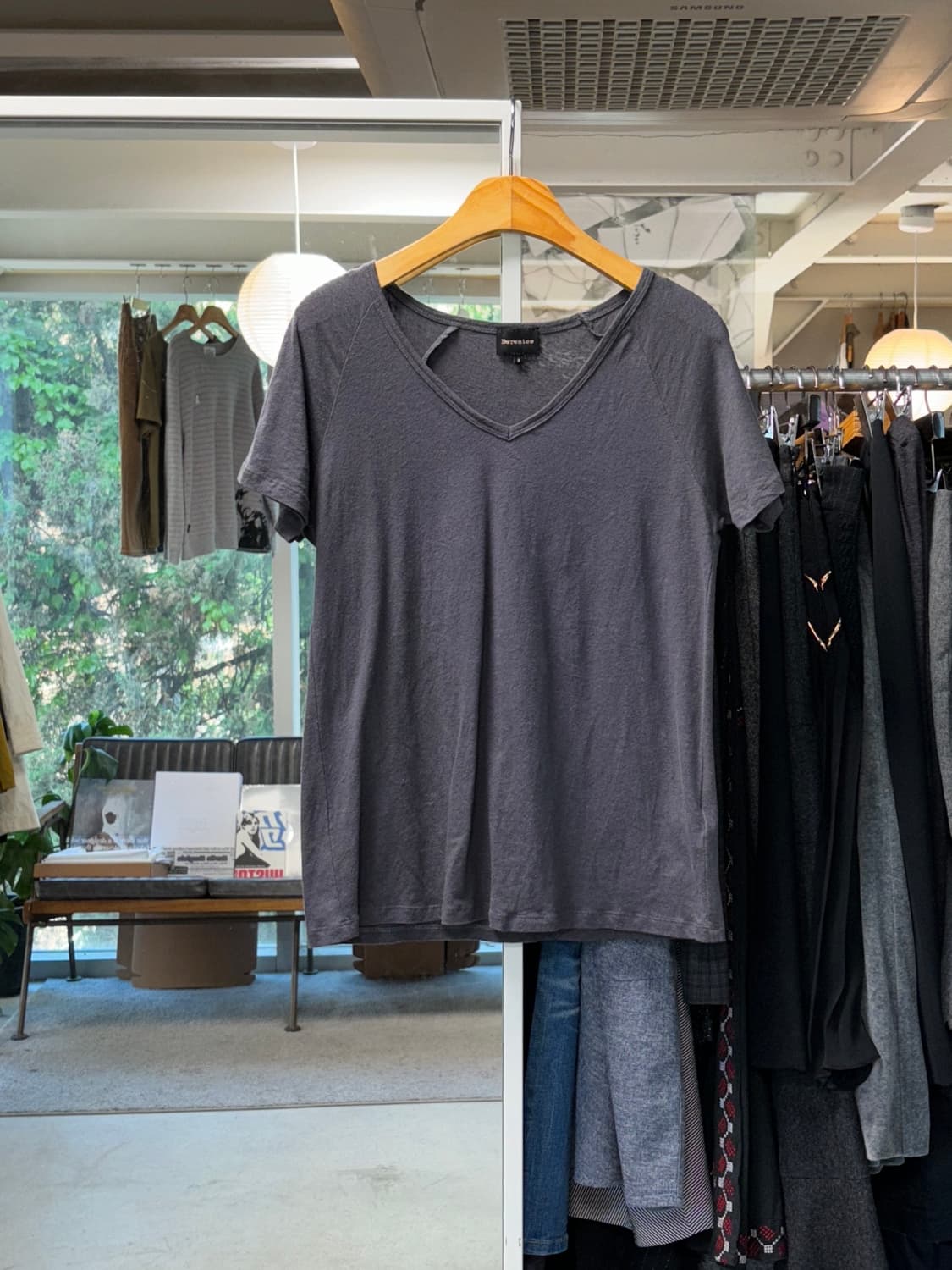 베르니스 레글런 린넨 티셔츠 상품이미지3