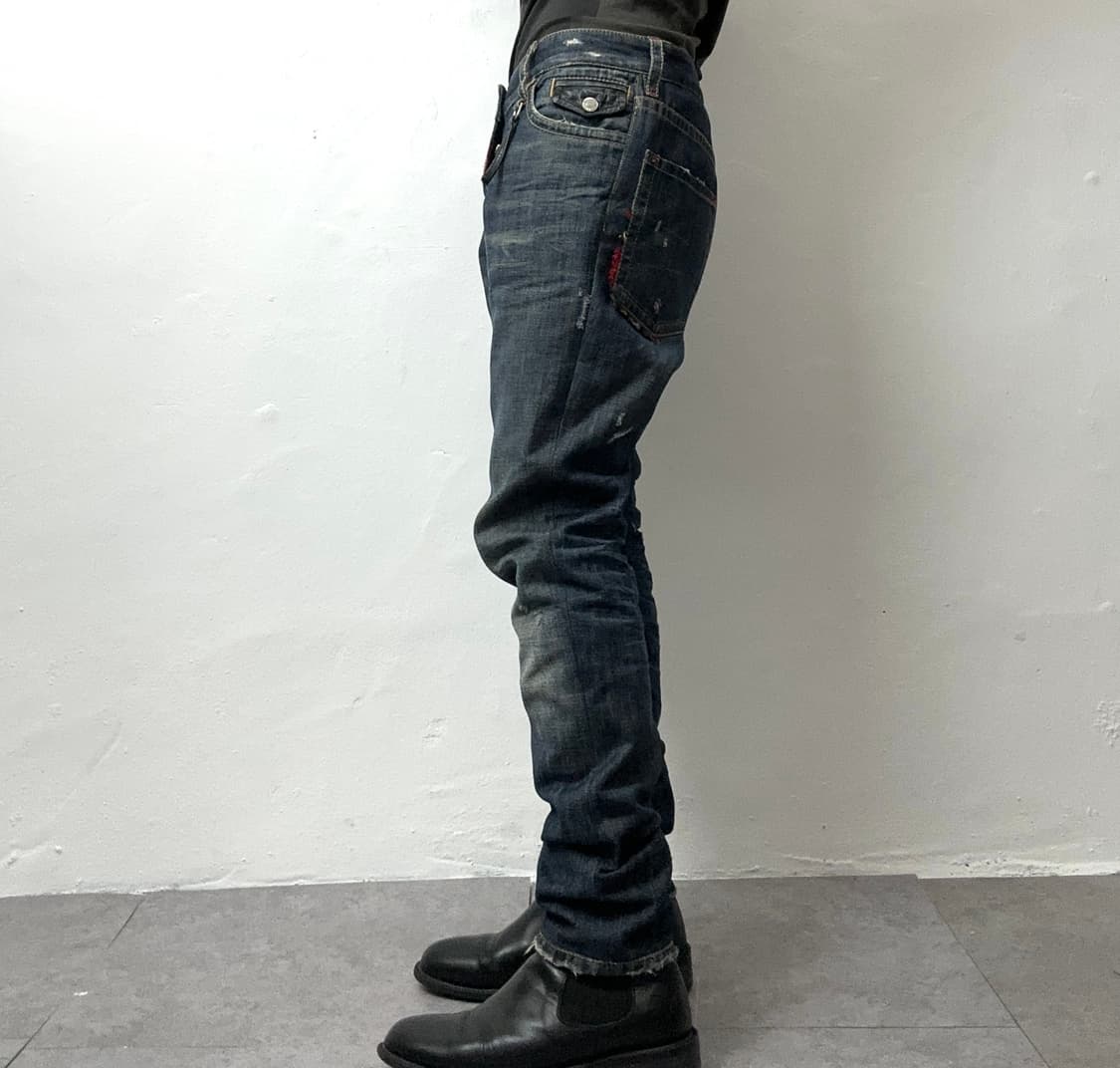 DSQUARED2 Flannel-Lined Distressed Slim  상품이미지2