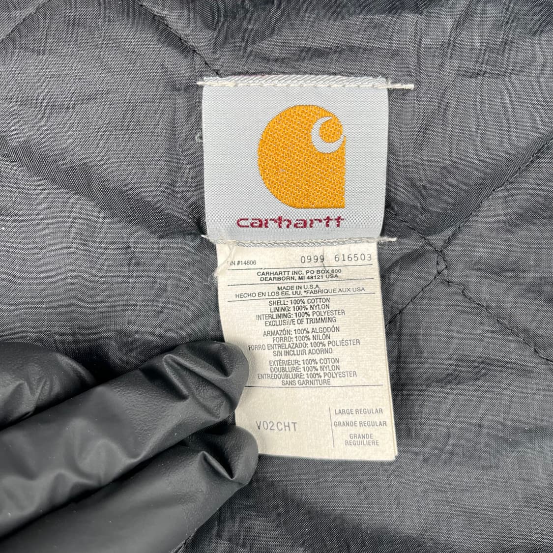 빈티지 칼하트 Okland 퀄팅 베스트 체스트넛 상품이미지4