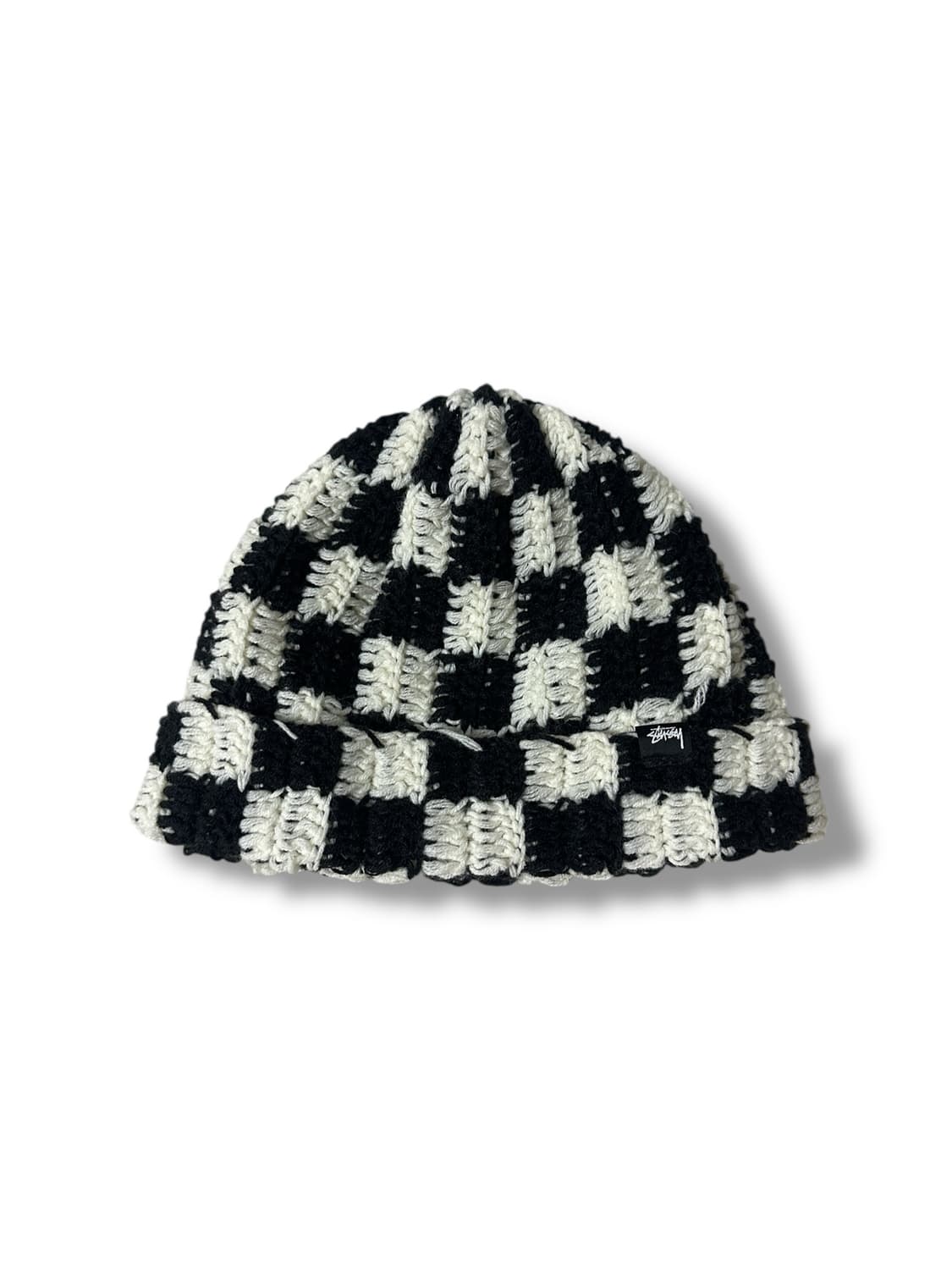 [스투시]stussy crochet checker beanie black 상품이미지1