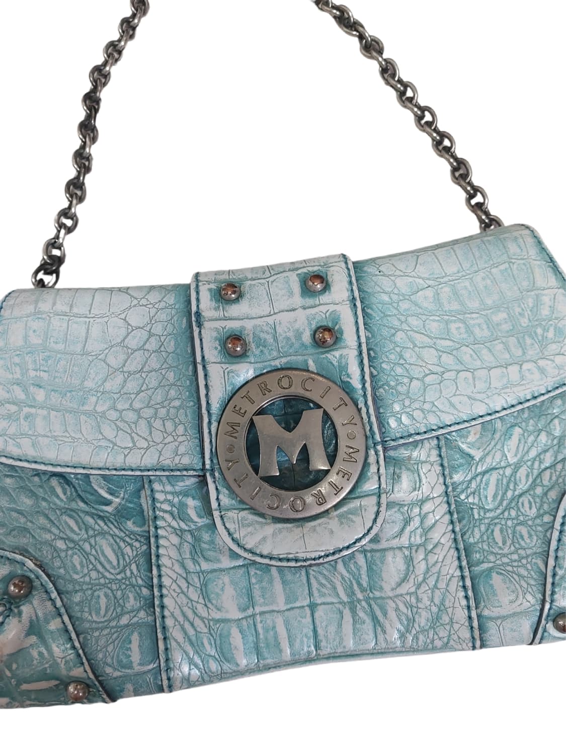 Metro city Crocodile Shoulder Bag Purse 상품이미지2