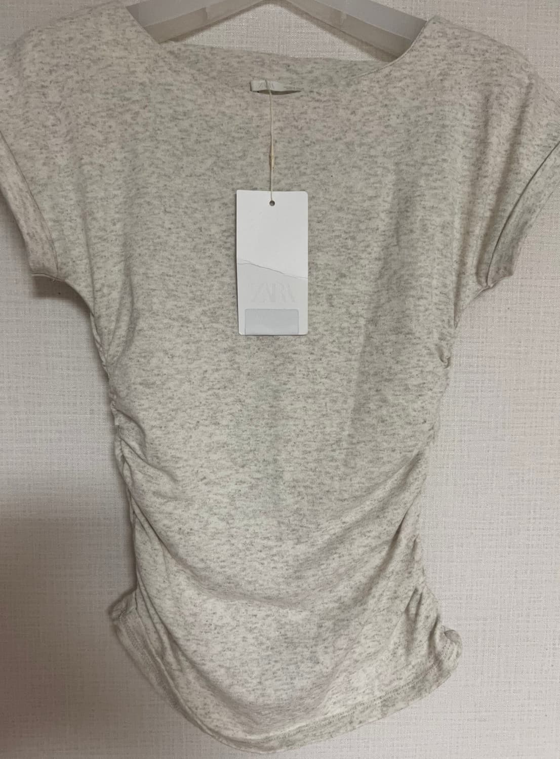  ZARA 자라 드레이프 티셔츠, 자라 셔링 티셔츠, 자라 반팔 티셔츠 상품이미지9