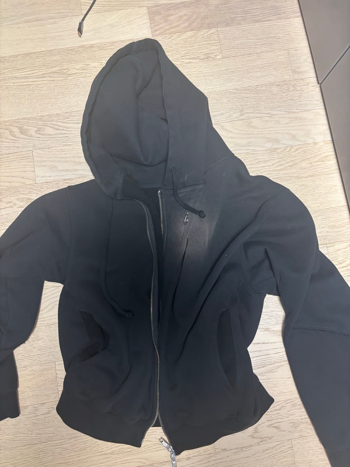 코스트퍼킬로 비대칭 워싱 후드집업 상품이미지2