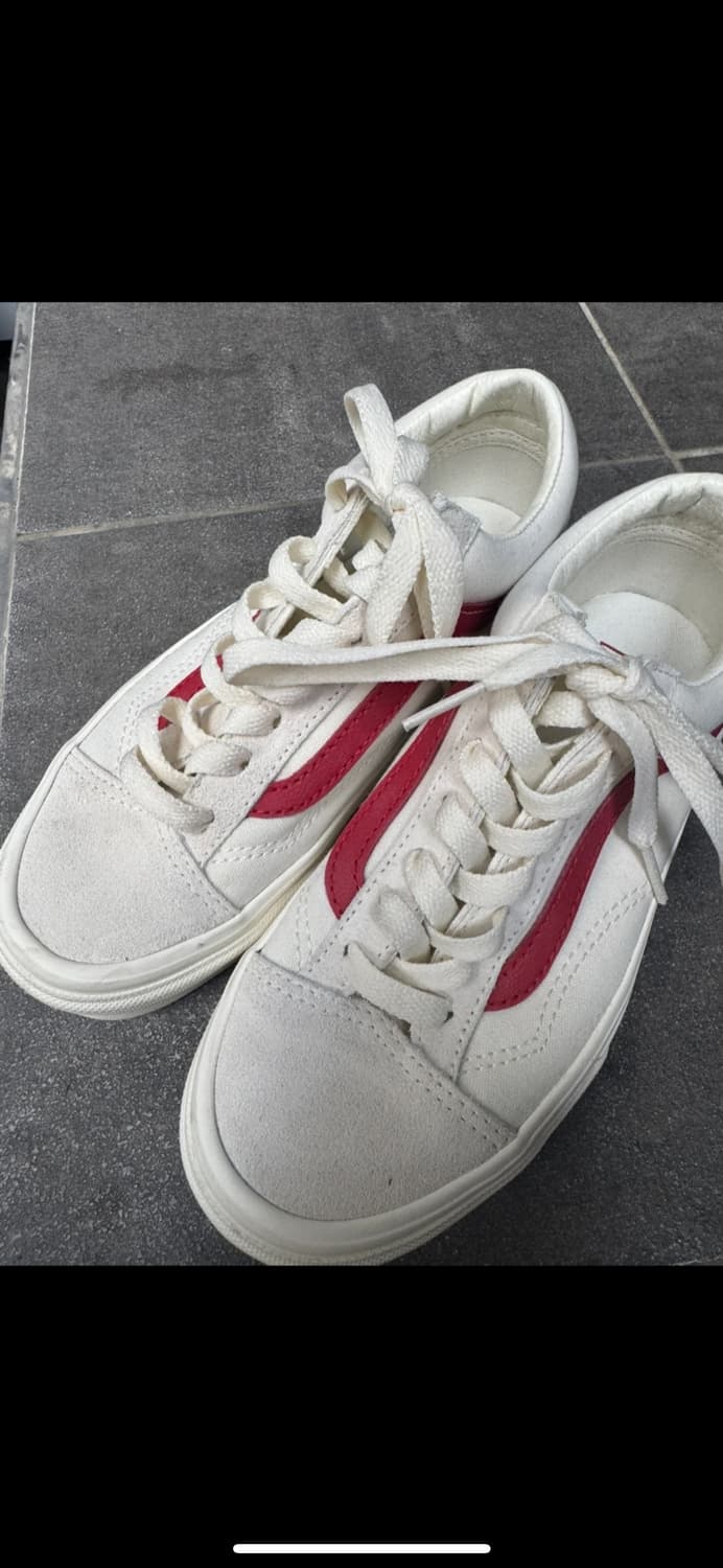 Vans Old Skool 흰빨  상품이미지1