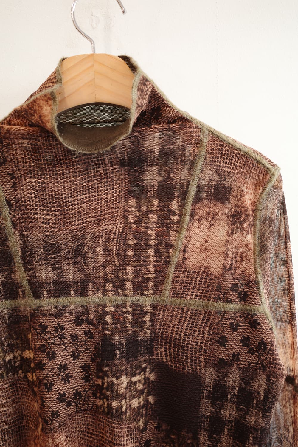 Japan brand 시스루 패턴 롱슬리브  상품이미지2