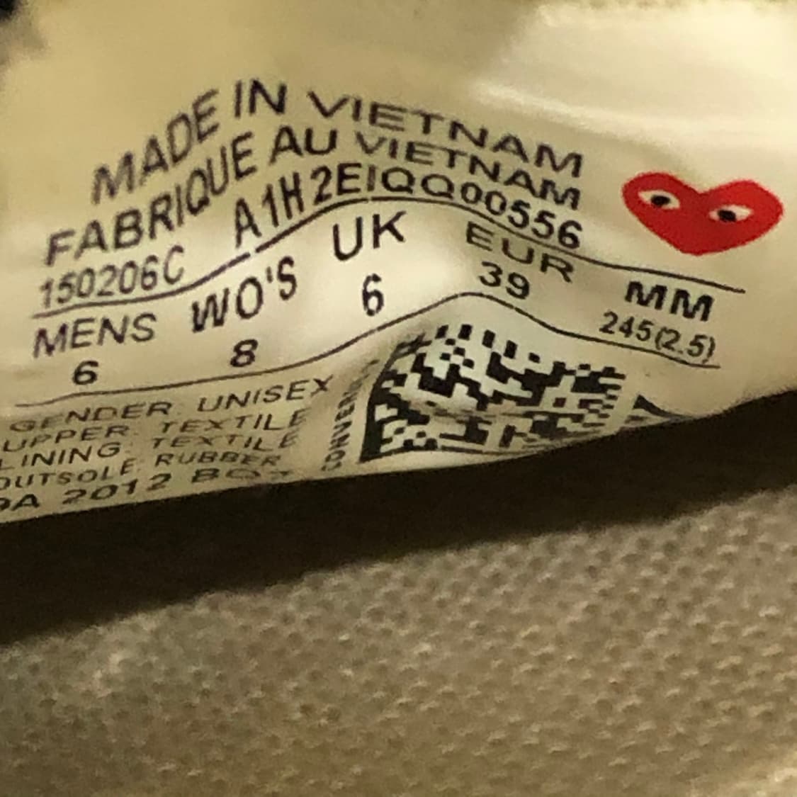 245 꼼데가르송 컨버스 척테일러 로우 상품이미지5