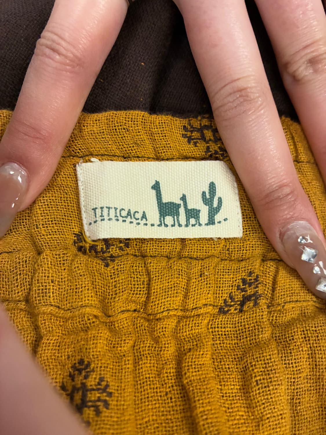 F)TITICACA 빈티지 여성 에스닉 프린트 슬리브리스 원피스 상품이미지7