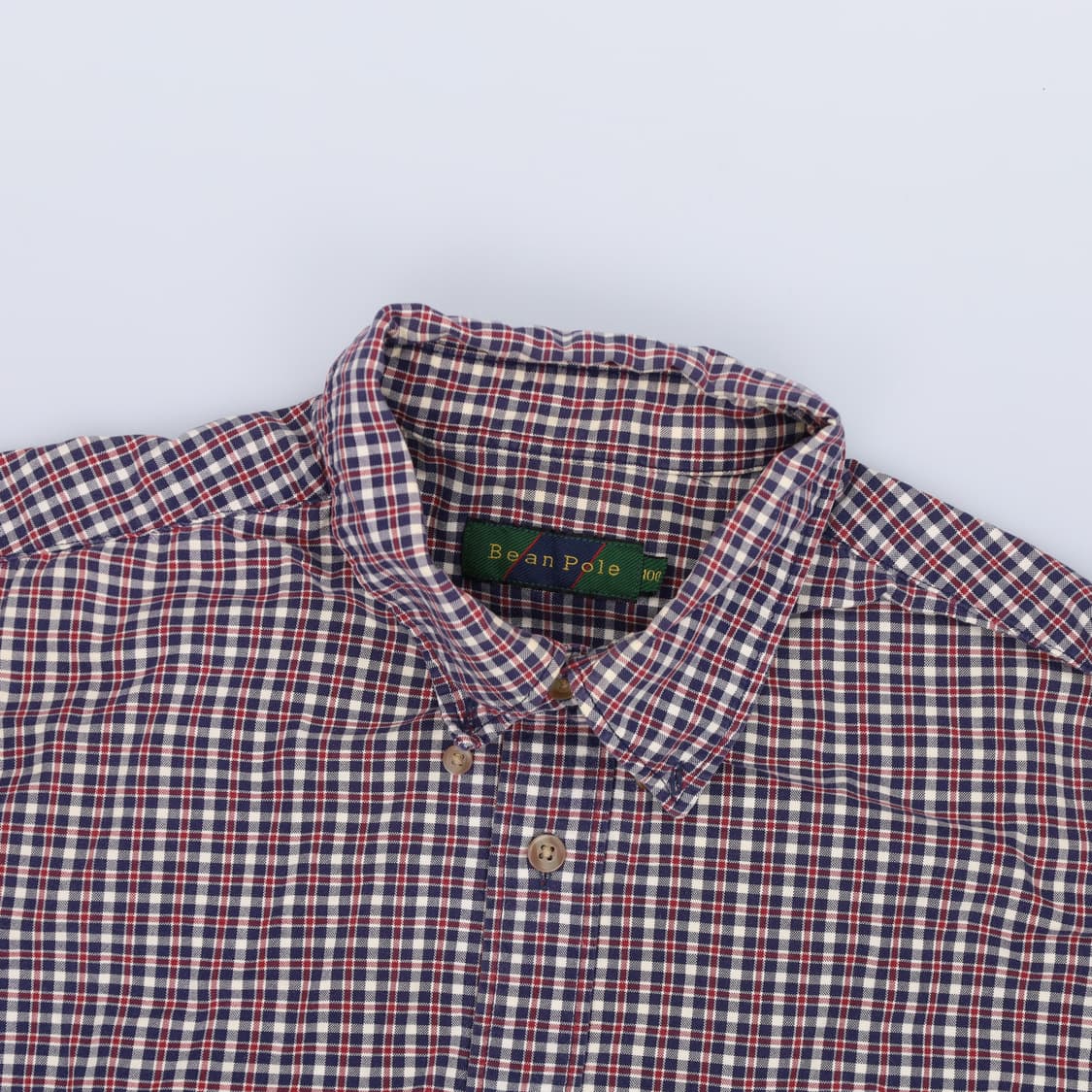 100 빈폴 체크 셔츠(수선필요) 0203H1 상품이미지3