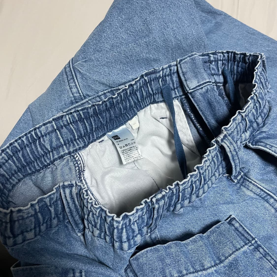 GU 슈퍼 와이드 데님 카고 팬츠 상품이미지3